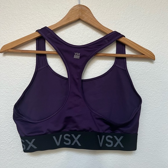 Purple VSX Sport Victoria’s Secret Player Sports Bra Sz LG Active Athletic - Picture 3 of 5